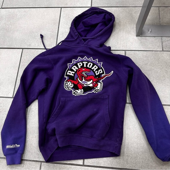 Vintage Toronto Raptors Mitchell & Ness Hoodie Sweatshirt Jumper Mens SM - Picture 1 of 7